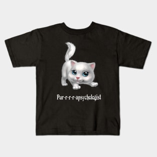 Purrrapsychologist-Parapsychology Cute Cat Kids T-Shirt